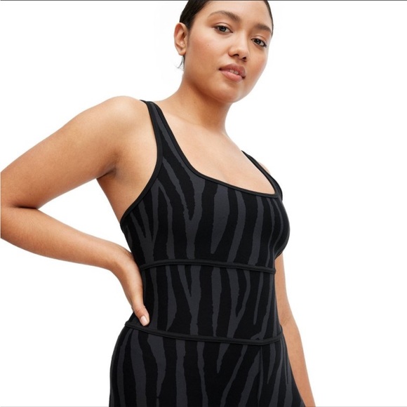 SOLD OUT Women's Racerback Tonal Zebra Full Length Bodysuit - DVF for Target L - Picture 5 of 7